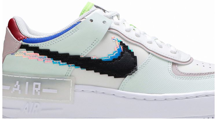 Nike Wmns Air Force 1 Shadow SE Pixel Swoosh   Barely Green