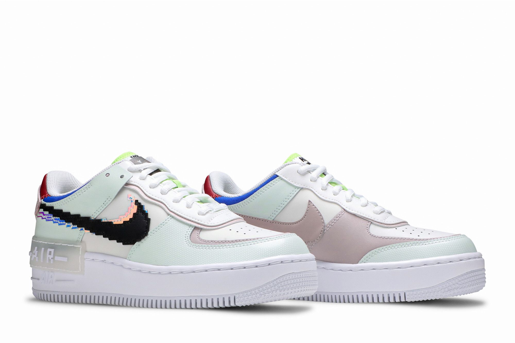 Buy Wmns Air Force 1 Shadow SE Pixel Swoosh Barely Green CV8480 300 GOAT CA