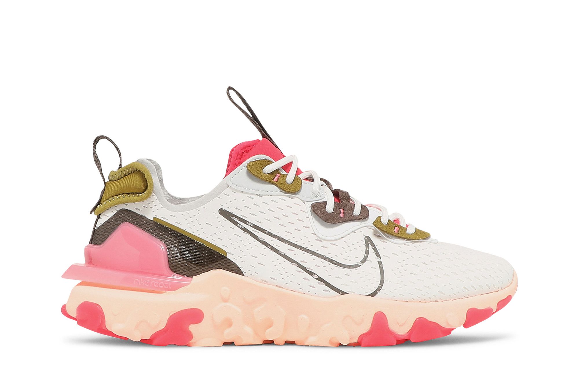 Nike react red and white best sale