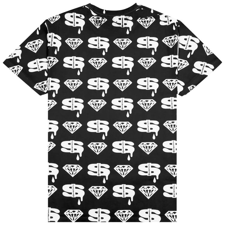 Icecream Diamonds and Dollars Short Sleeve Tee Black