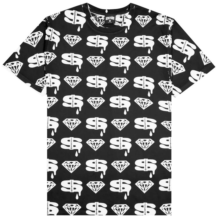 Icecream Diamonds and Dollars Short Sleeve Tee Black