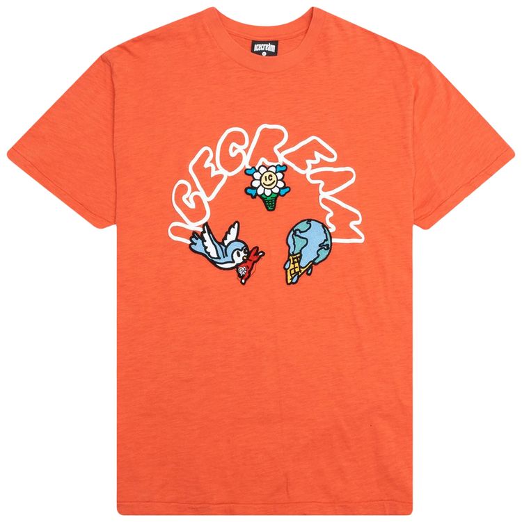 Icecream Rising Short Sleeve Knit Burnt Sienna