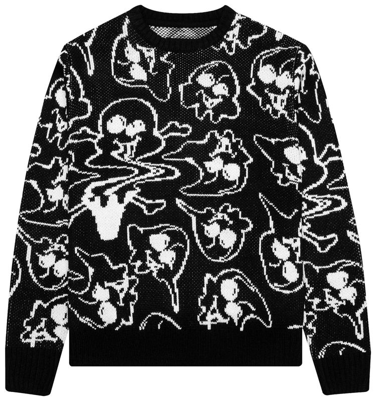 Icecream Liquify Sweater Black
