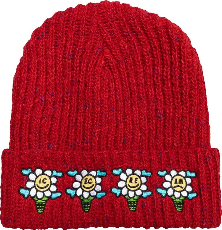 Icecream Speck Knit Hat 'Red'