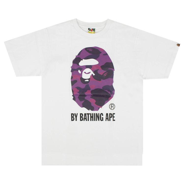 Bape Color Camo T Shirt WhiteViolet