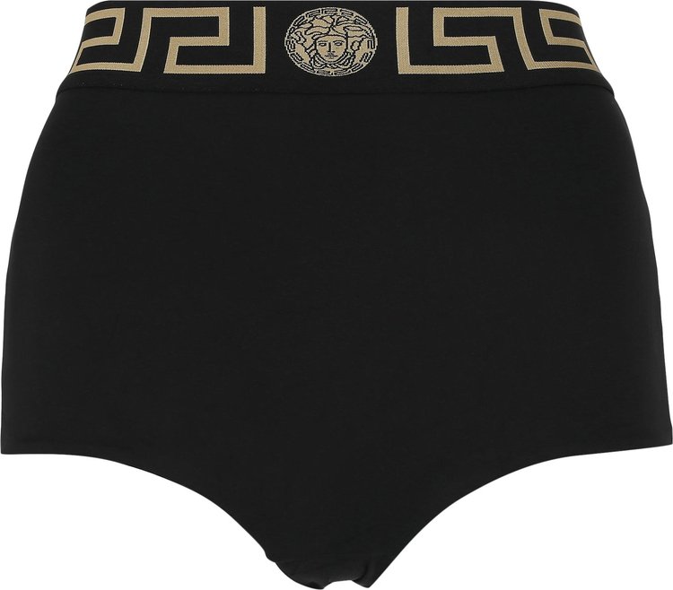 Versace Greca Border Bikini Bottoms Black