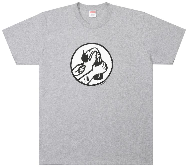 Supreme Molotov Tee Heather Grey