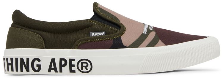 Slip On Bape And Ape Shoes Buy BAPE AAPE Slip-On 'Green Camo