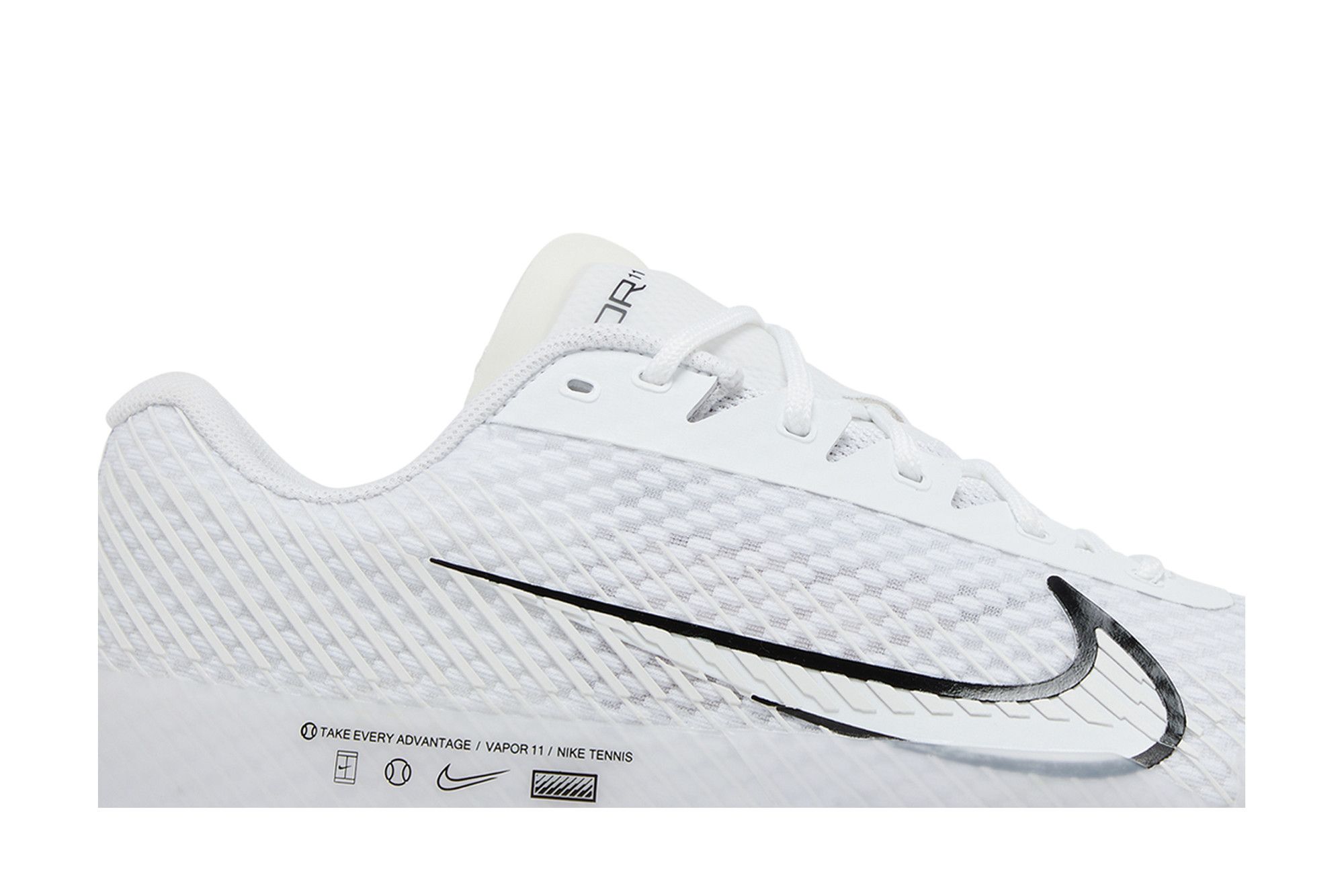 Buy NikeCourt Air Zoom Vapor 11 HC 'White Black' - DR6966 101 | GOAT