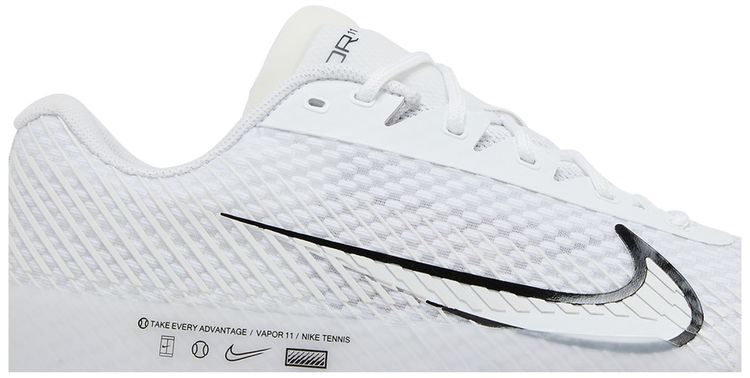 NikeCourt Air Zoom Vapor 11 HC White Black