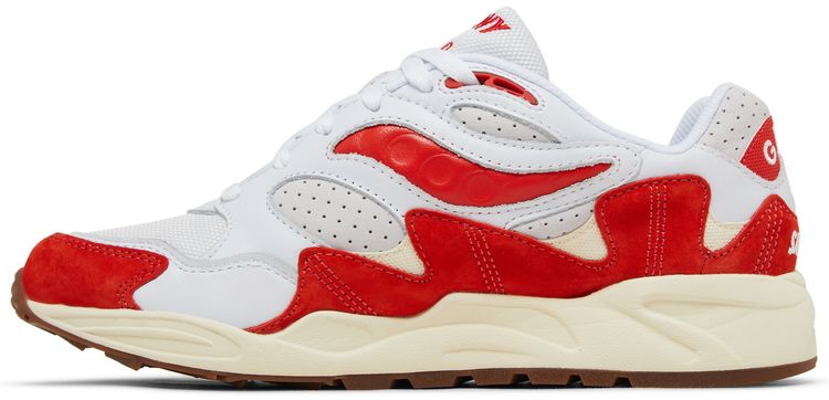 Grid Shadow 2 Ivy Prep   White Red