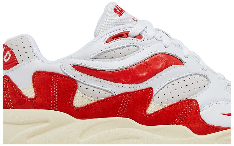 Grid Shadow 2 Ivy Prep   White Red