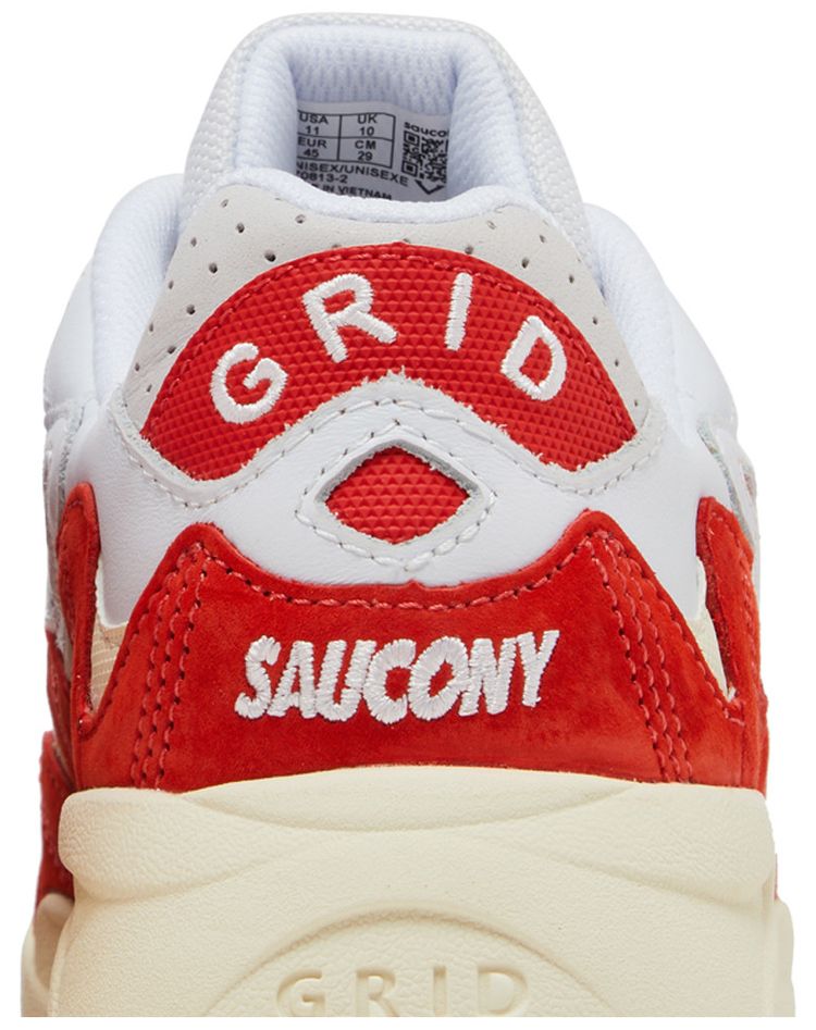 Grid Shadow 2 Ivy Prep   White Red
