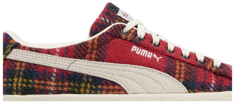 Harris Tweed x Puma Suede Vintage Tartan   Red