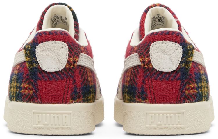 Harris Tweed x Puma Suede Vintage Tartan   Red