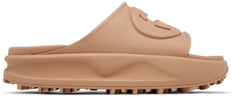 Gucci Sandal Interlocking G   Vintage Camel