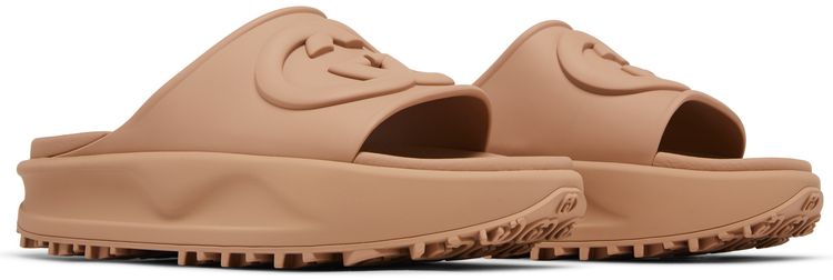 Gucci Sandal Interlocking G   Vintage Camel