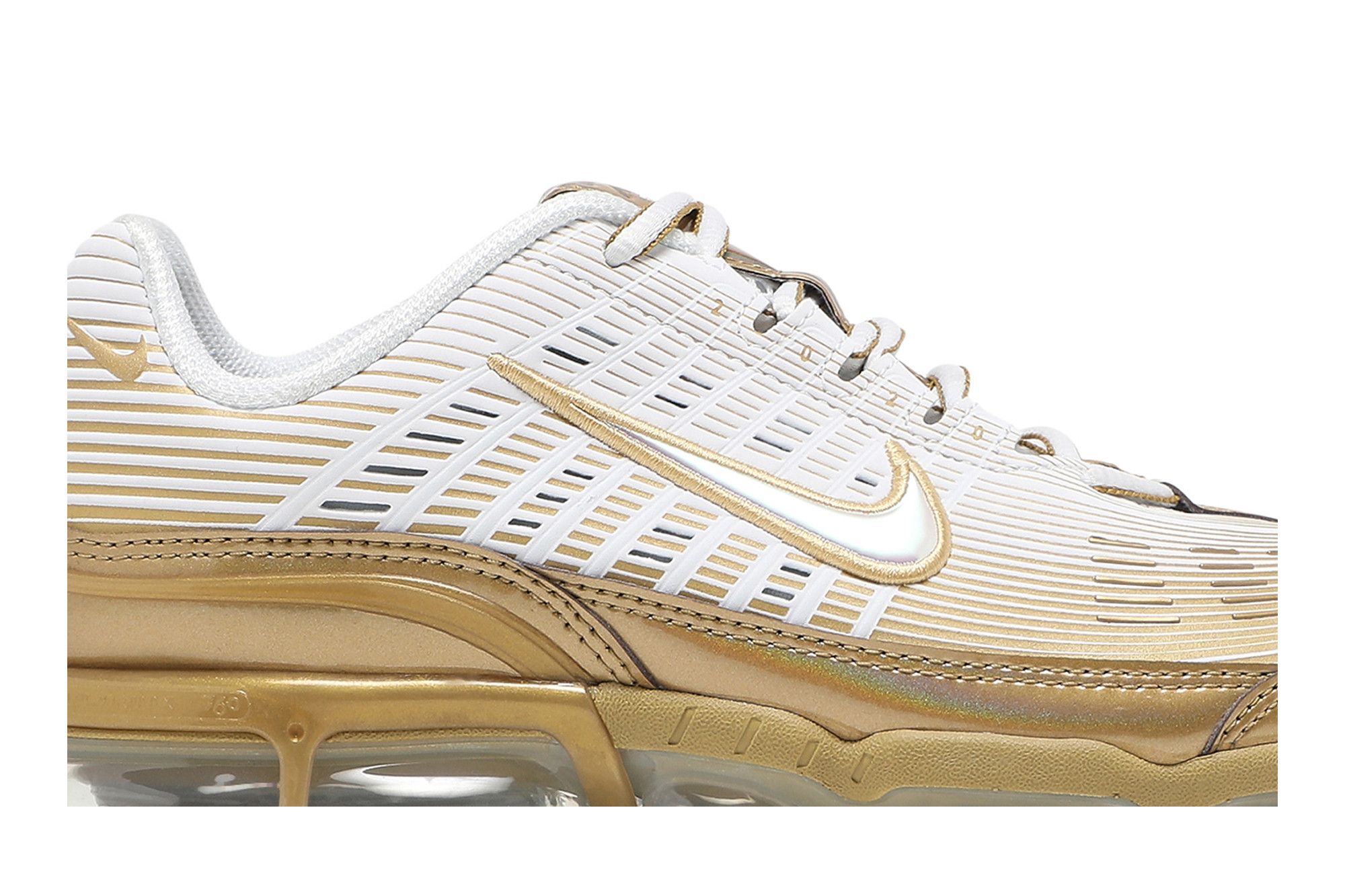 Vapormax white and gold best sale
