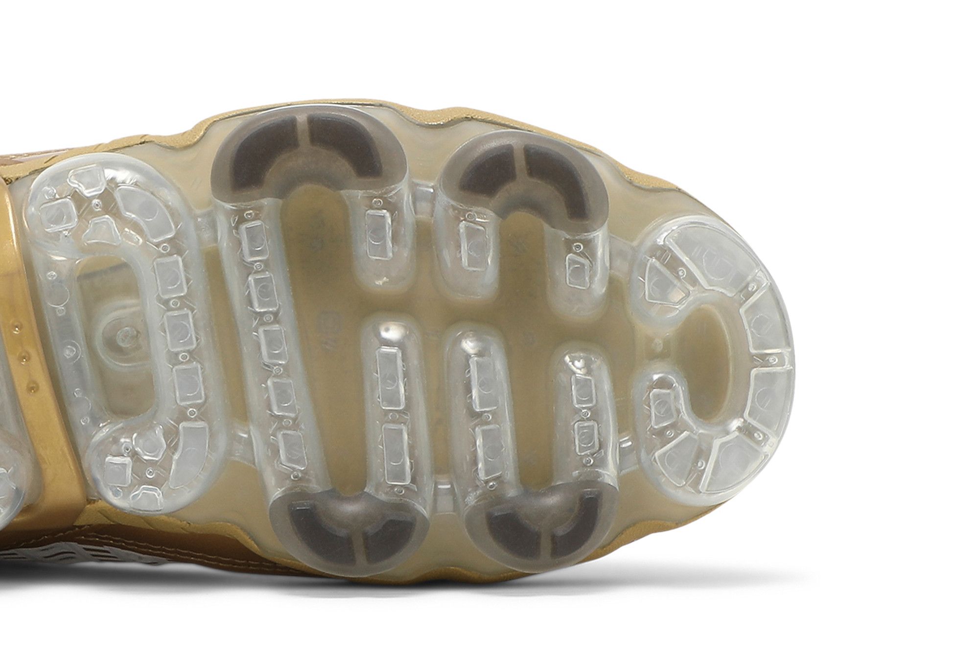 Women's white and gold vapormax top