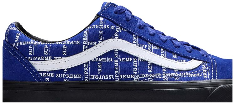 Supreme x Vans Old Skool Pro Logo Pattern   Royal