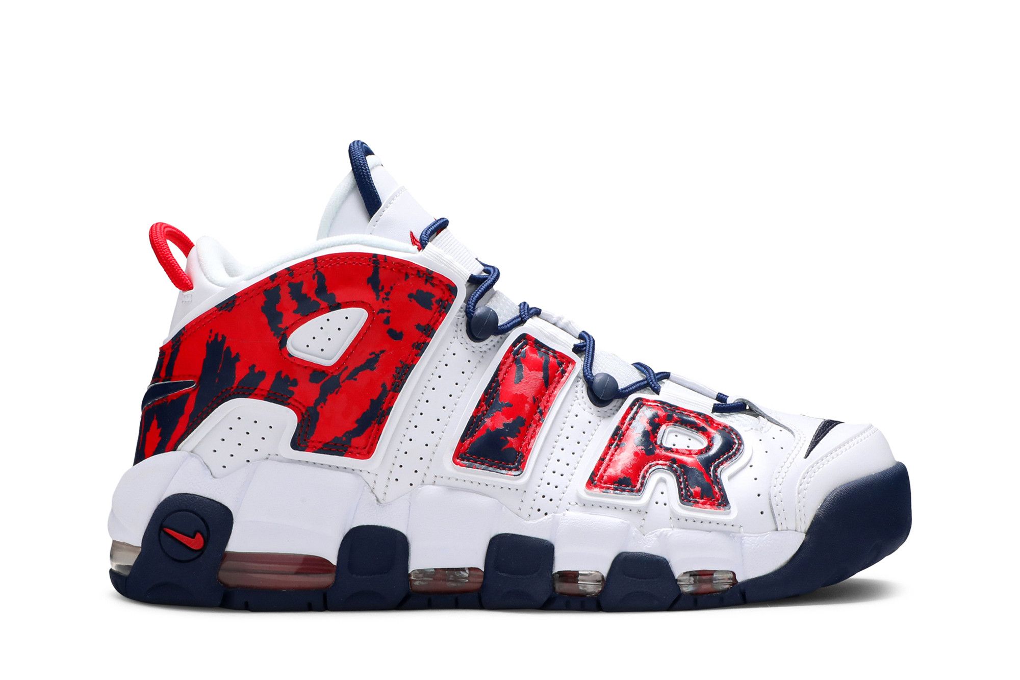 Nike uptempo university red cheap