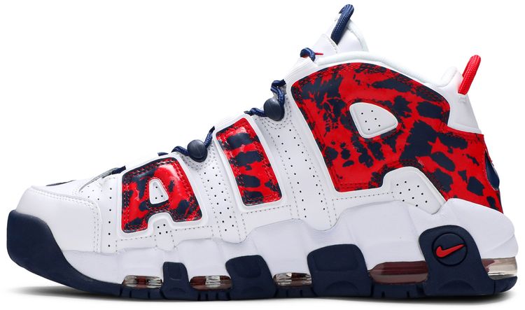 Nike Air More Uptempo Red Navy Camo