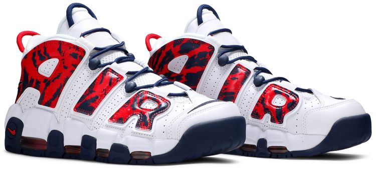 Nike Air More Uptempo Red Navy Camo