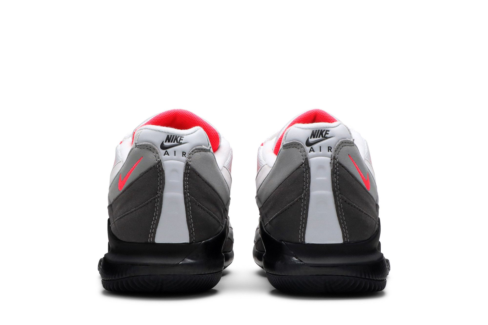 nikecourt zoom vapor x air max 95 solar red