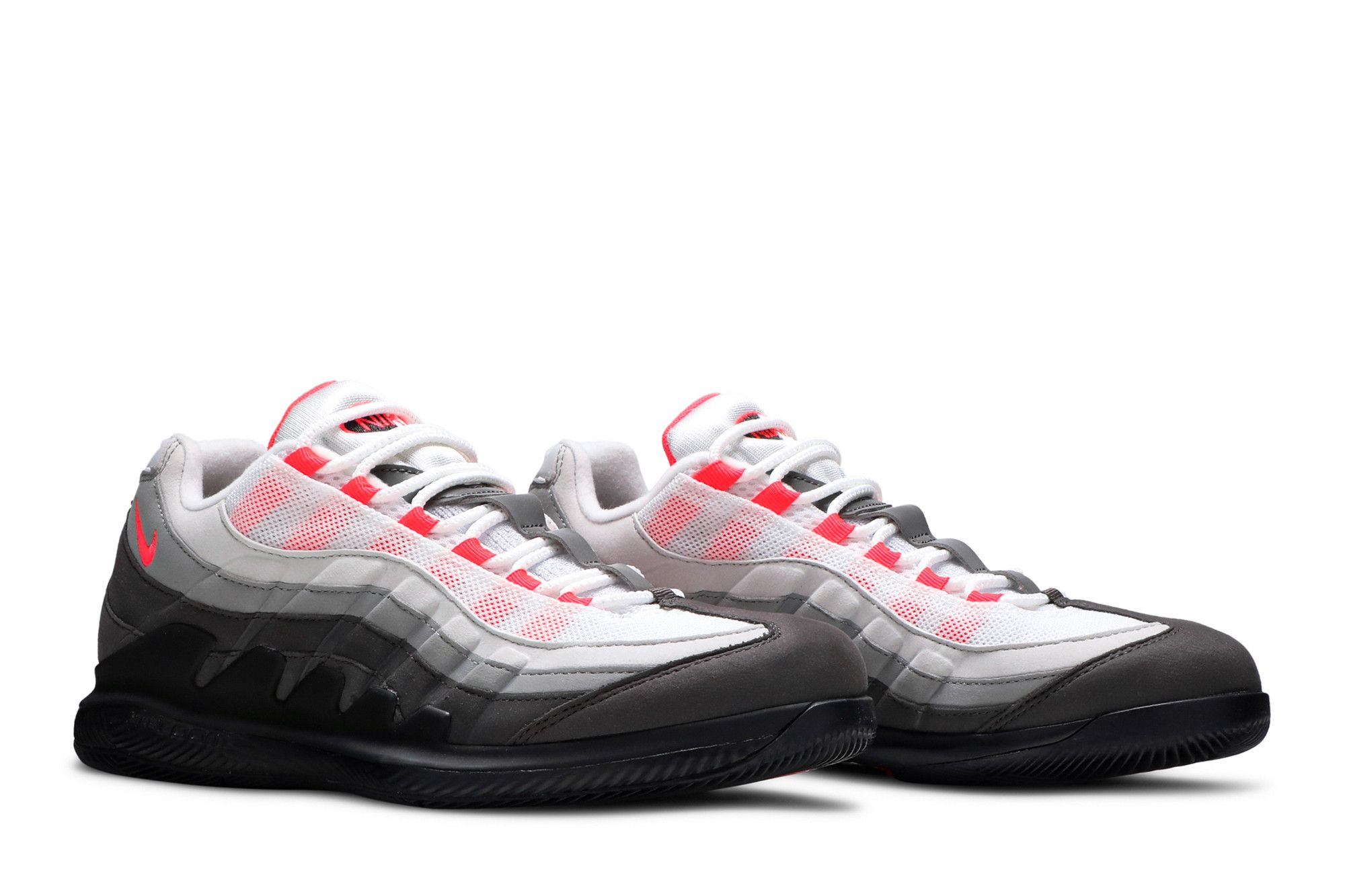 スニーカー NikeCourt Zoom Vapor X Air Max 95 Solar Red AW 20 2020 NikeCourt Vapor RF x Air Max 95 Greedy for Sale