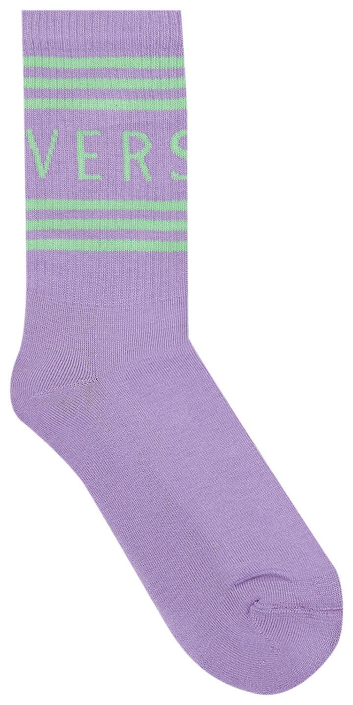 Versace Vintage Logo Sock LiliacGreen