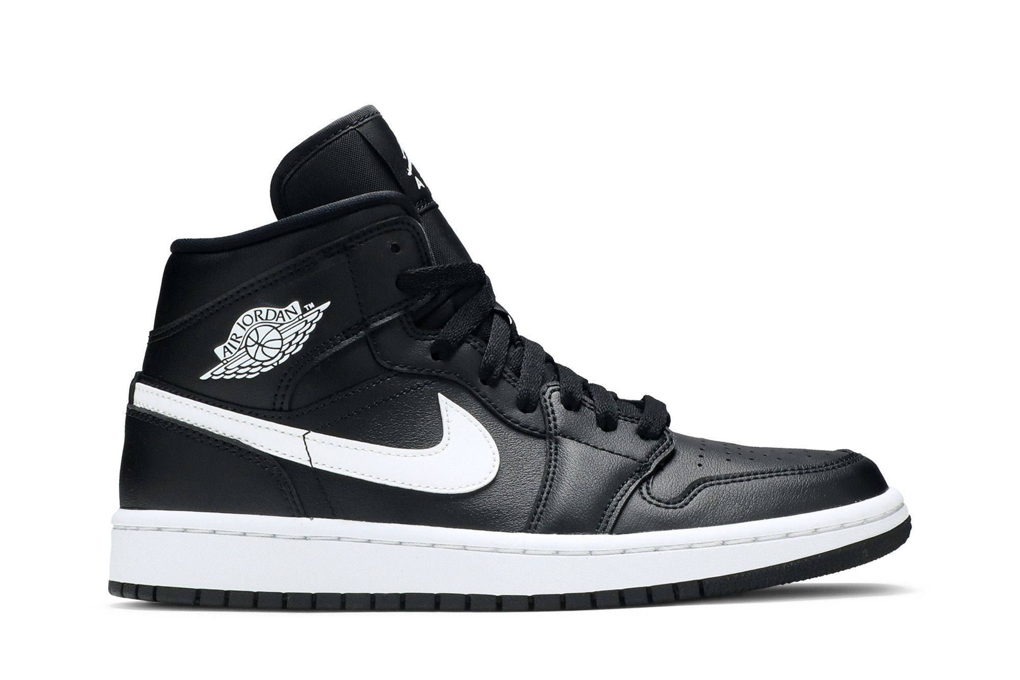 Buy Wmns Air Jordan 1 Mid Black White BQ6472 011 GOAT