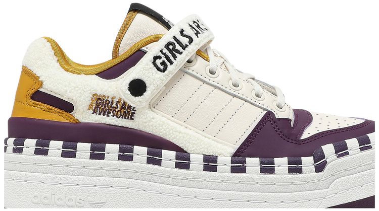 Girls Are Awesome x adidas Wmns Triple Platforum Low White Purple Beauty