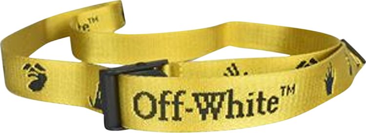 Off-White New Logo Industrial Belt 'Yellow'