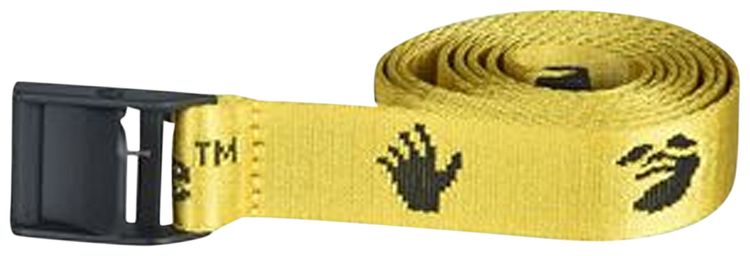 Off White New Logo Industrial Belt Yellow