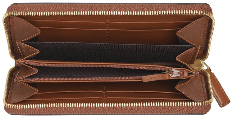 Gucci Long Logo Wallet Brown
