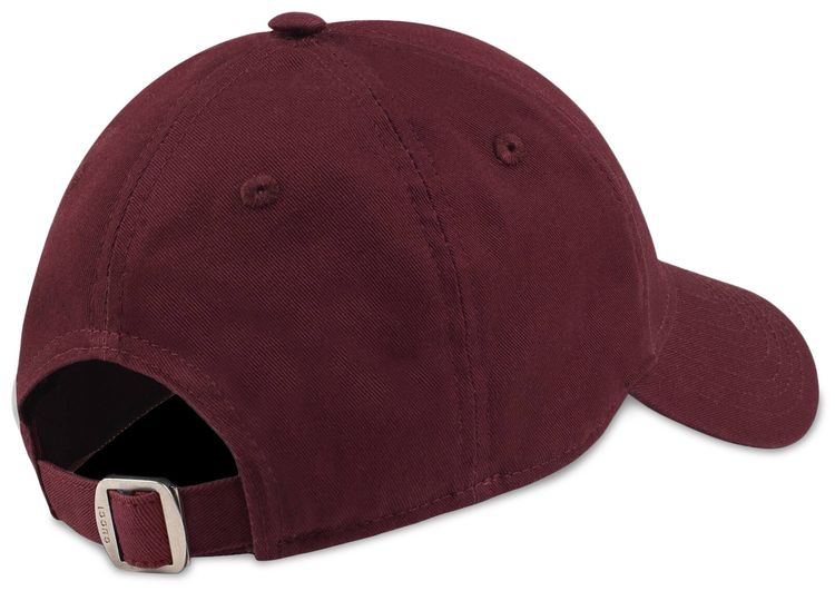 Gucci NY Yankees Patch Baseball Cap Burgundy