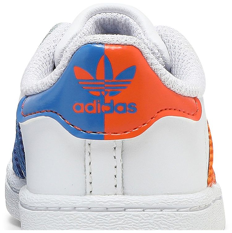 Adidas Superstar Infant White Orange