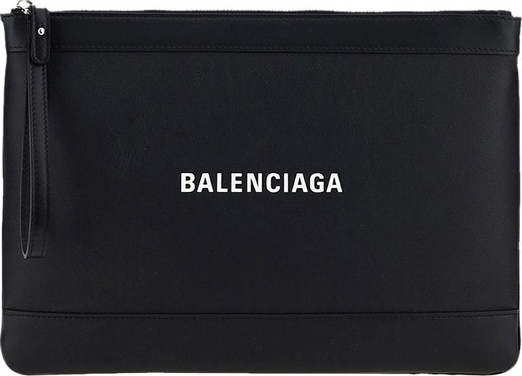 Balenciaga Logo Pouch Black