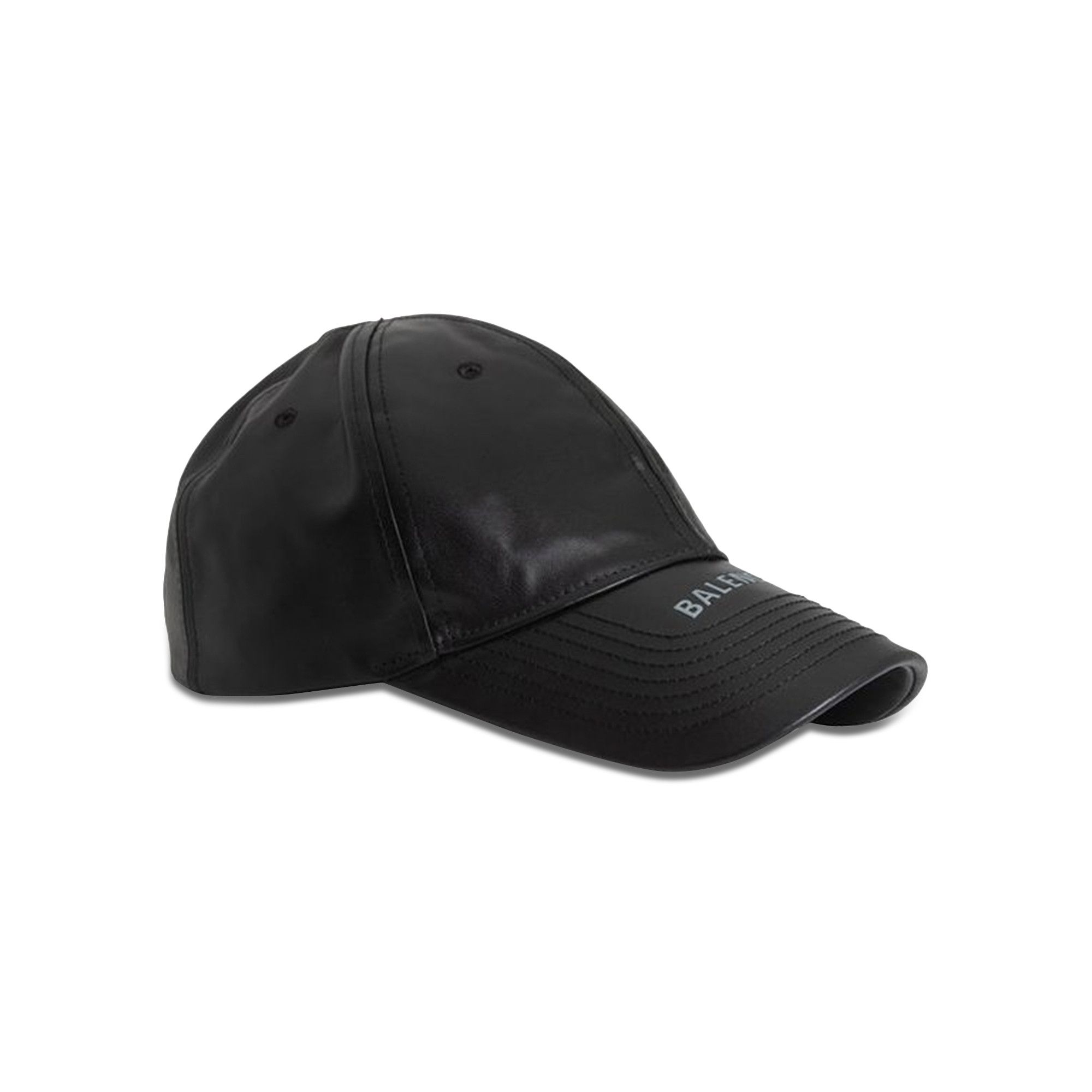 Buy Balenciaga Leather Baseball Cap 'Black' - 640207 4A4B3