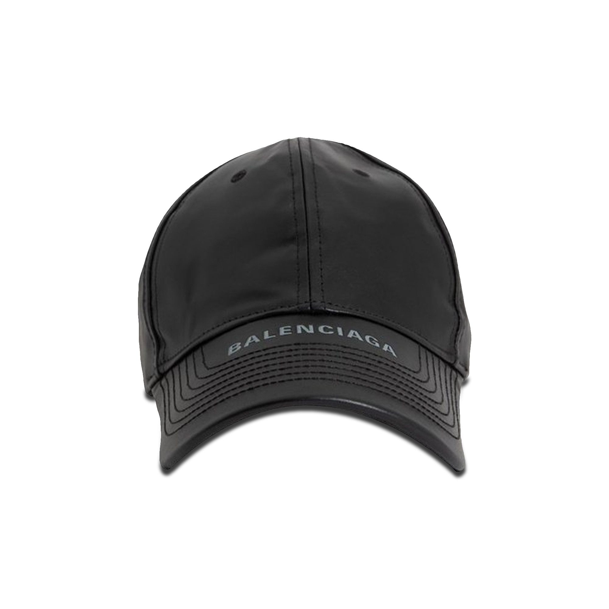 Buy Balenciaga Leather Baseball Cap 'Black' - 640207 4A4B3