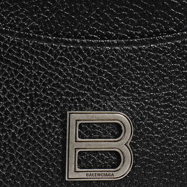 Balenciaga Hourglass Card Holder Black