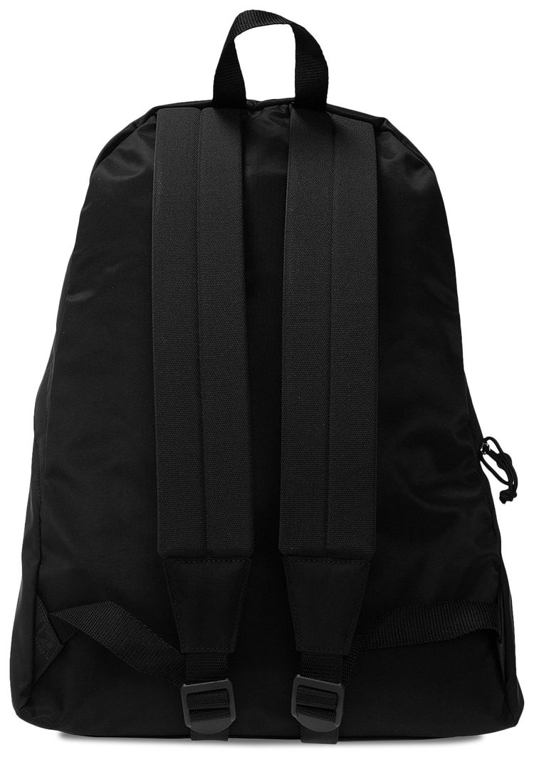 Balenciaga Lettering Embroidery Backpack Black