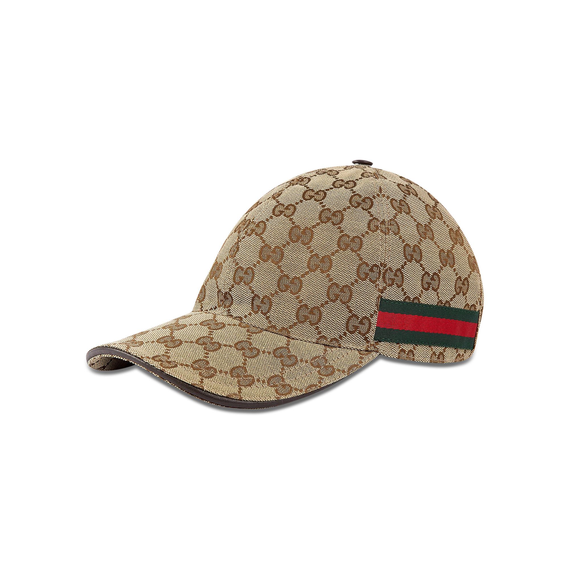 Buy Gucci Original GG Canvas Baseball Hat With Web 'Beige