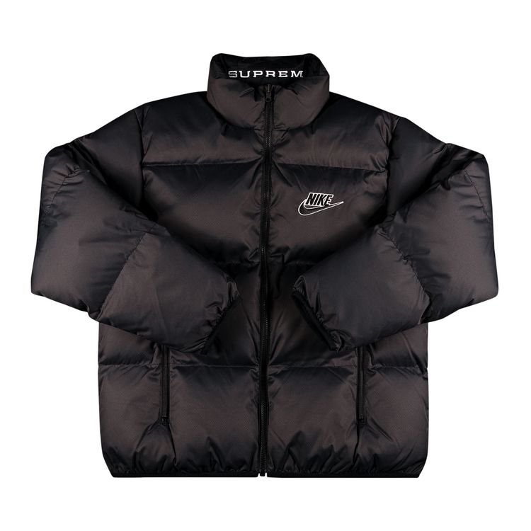 Size l Supreme x Nike Reversible Puffy Jacket 'Black' - Main Image