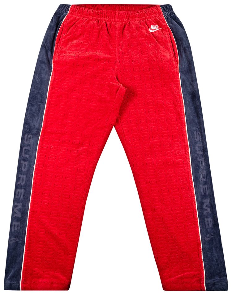 Supreme x Nike Velour Track Pant Red