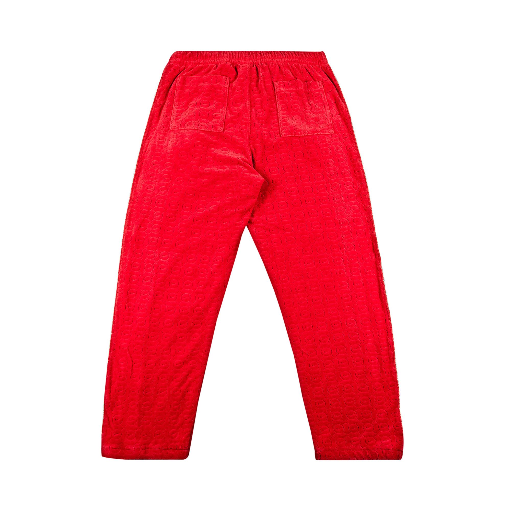 Buy Supreme x Nike Velour Track Pant 'Red' - SS21P6 RED | GOAT