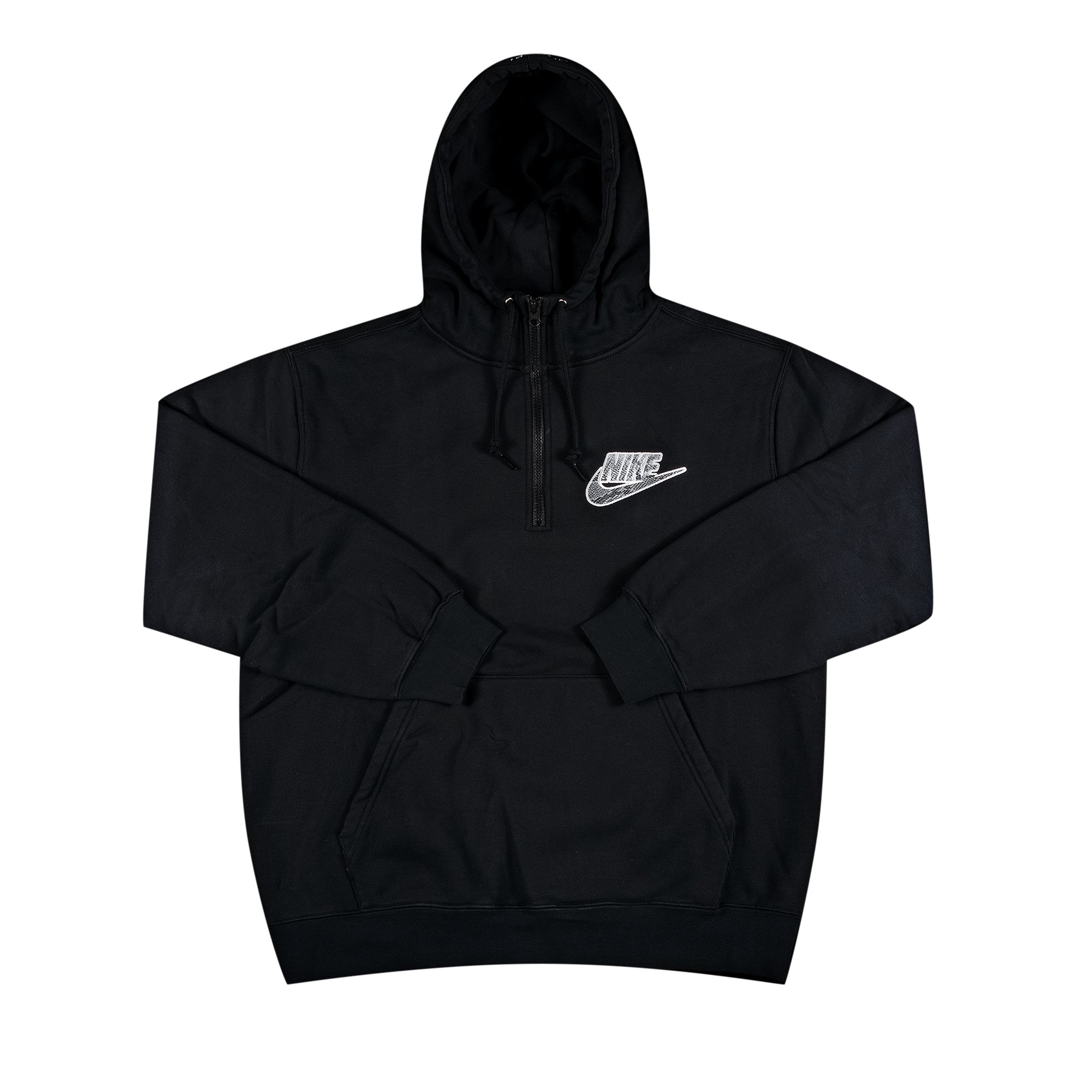 Supreme x Nike Half Zip Hooded Sweatshirt 'Black'