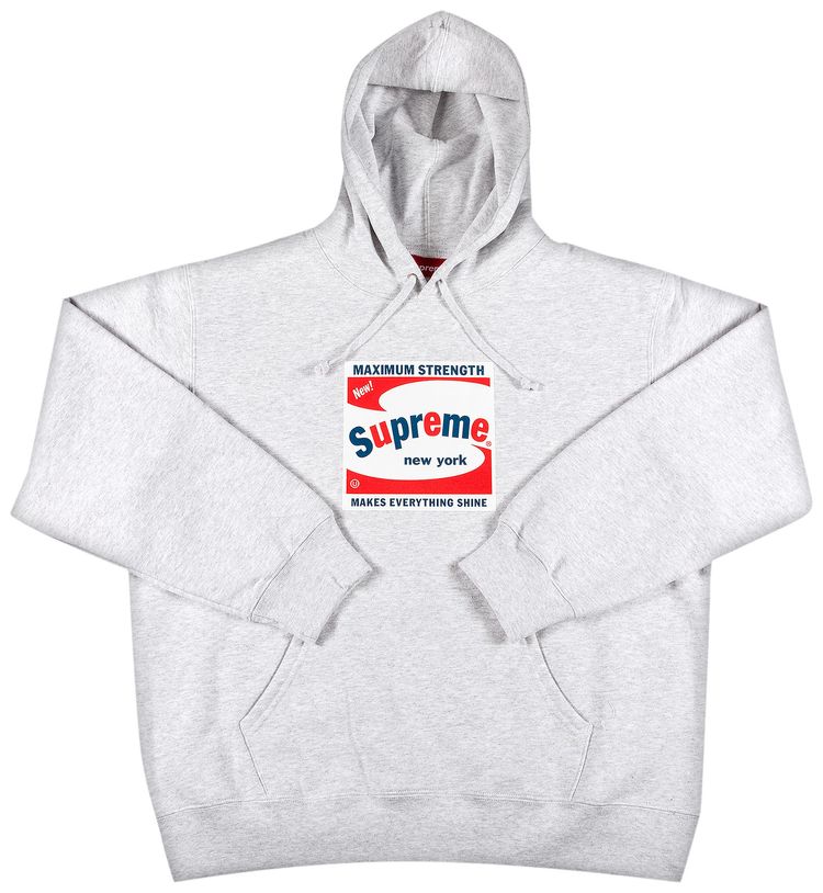 Supreme Shine Hooded Sweatshirt Ash Grey