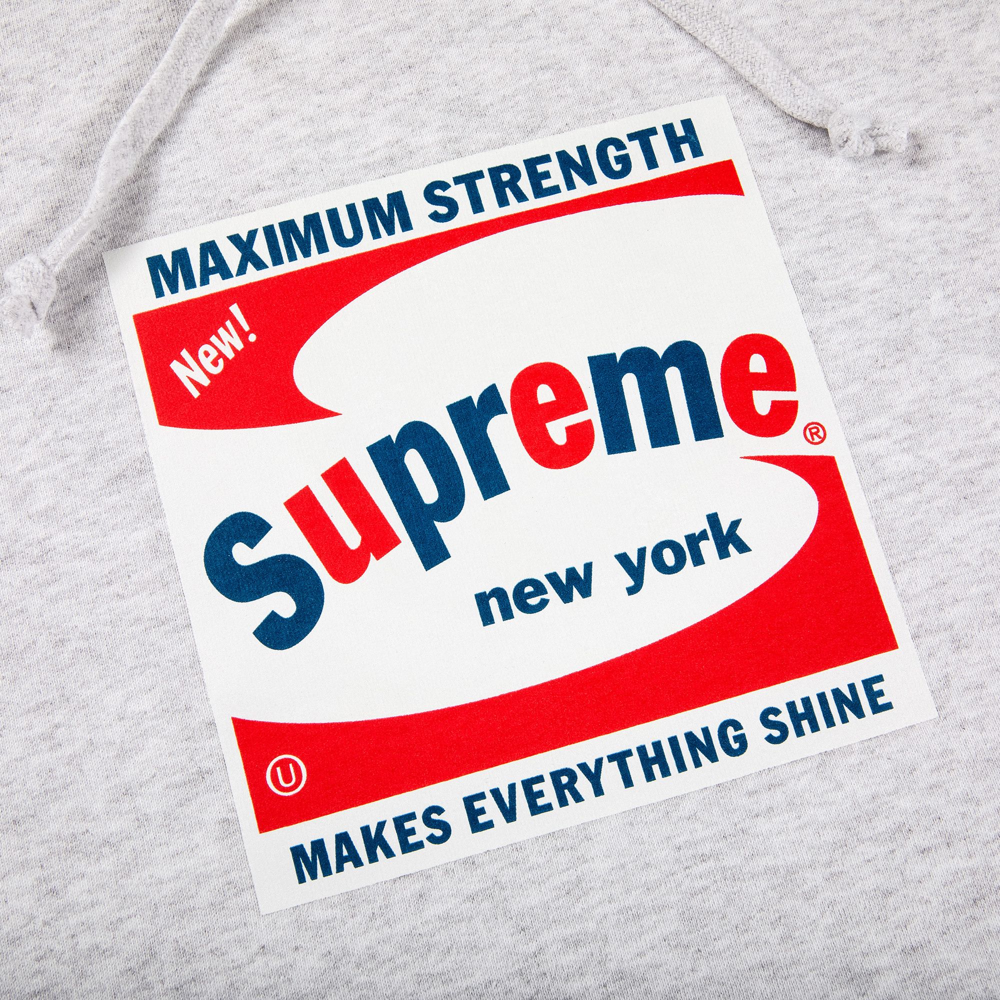 Buy Supreme Shine Hooded Sweatshirt 'Ash Grey' - SS21SW86 ASH GREY