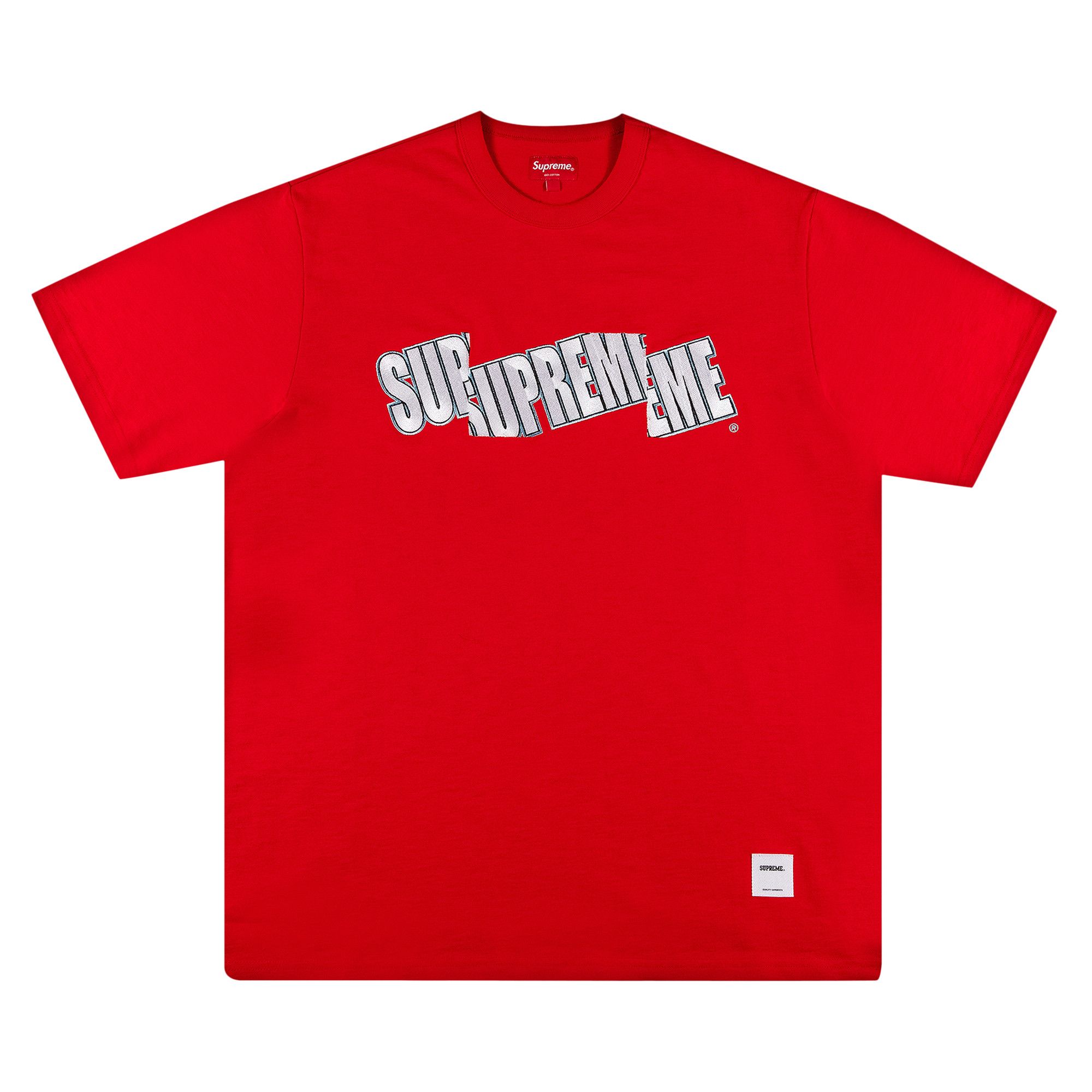 【Supreme】Crest T-Shirt★Red★24FW★ Supreme Crest Tee (FW24) - $40